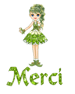 Gif animé merci fille